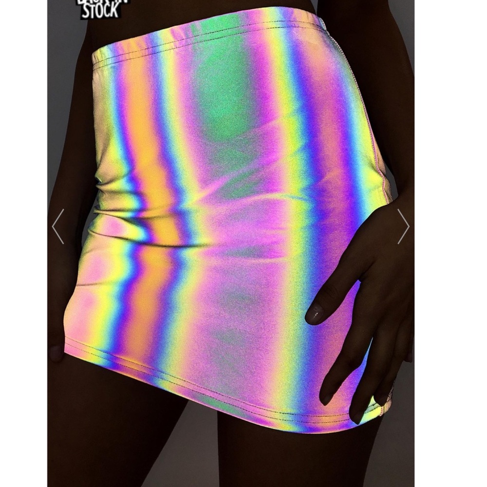 Dolls Kill Reflective Skirt